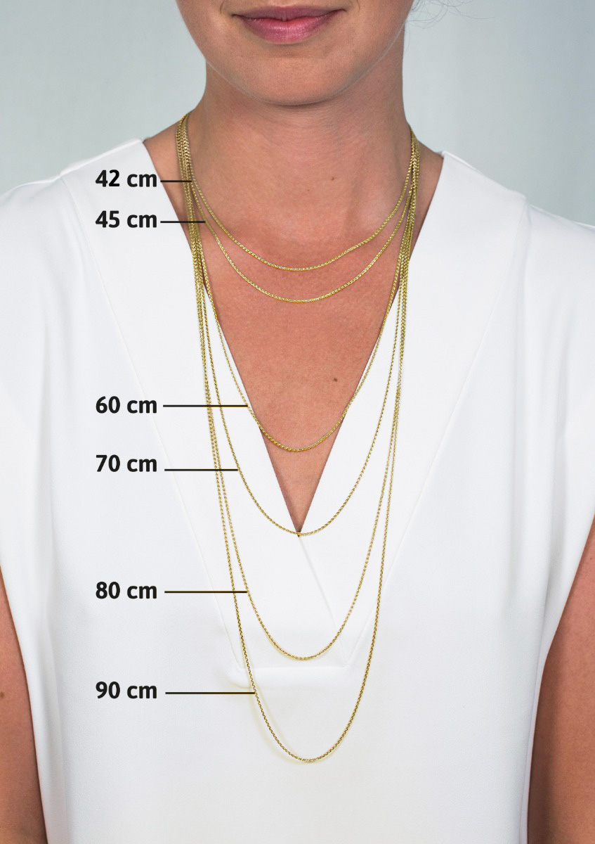 90cm ZINZI zilveren gourmet ketting gold plated. ZILC-G90G