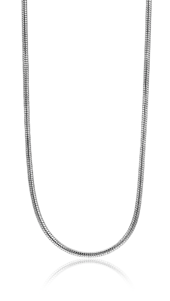 42cm Zinzi zilveren slangen collier 1mm breed ZISL42 