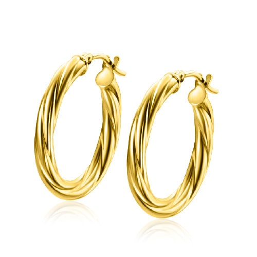 Zinzi Gold 14 karaat gouden oorbellen